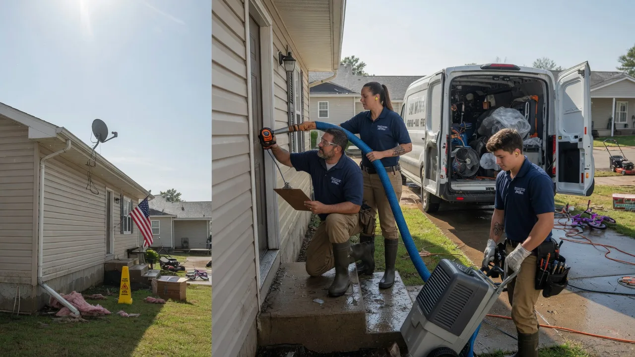Ceiling Water Damage Restoration in Plano, IA near me